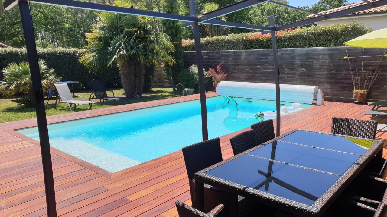 Villa Avec Piscine Chauffee Moliets-et-Maa Luaran gambar