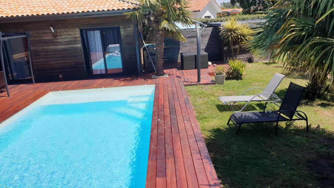 Villa Avec Piscine Chauffee Moliets-et-Maa Luaran gambar